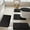 Black, variant on ZZkhGo 5 Piece Plush Foam Bath Rug Set Soft Absorbent Non Slip Machine Washable Bathroom Mat Variety Color Options