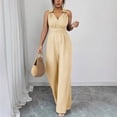 thumbnail image 5 of HBGVBA Women's Casual Maxi Dress,Cami Sleeveless Dresses,V-Neck Solid Color Jumpsuit Loose Lightweight Dress, 5 of 5