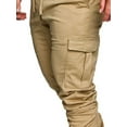 thumbnail image 5 of Mens Sweatpants Multi-pockets Casual Trouser Training Pantalones Straight Cargo Pants, 5 of 5