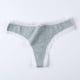 thumbnail image 1 of Tanga sin costuras para mujer, de algodón de colores, para deportes, fitness, talla grande, sexy, para yoga, de algodón puro, fina, para primavera y verano, 1 of 6