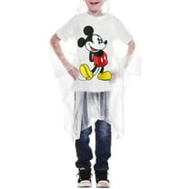 Disney Youth Boys Kids Mickey Mouse Rain Poncho Clear Water Resistant