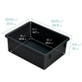 thumbnail image 2 of ECR4Kids Letter Size Plastic Tray Organizer with Lids, Large, Storage Bins, Black, 10-Piece, 2 of 8