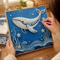 thumbnail image 4 of Ocean Theme Pearl Art Diy Kit, Whale 3D Rhinestone Bead Painting Set, Beginner Friendly Handcraft Kit, Exquisite Underwater Artwork For Living Room Bedroom Decoration, 4 of 6