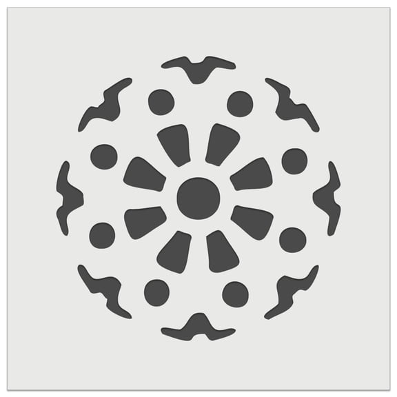 Mechanical Gear Cog Machine Wheel DIY Cookie Wall Craft Stencil - 4.5 Inch