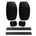thumbnail image 2 of SPRING PARK 2Pcs MTB Road Bike Honeycomb Design Handlebar Tapes Breathable Belts Bar Wraps W/ Bar End Plugs, 2 of 7