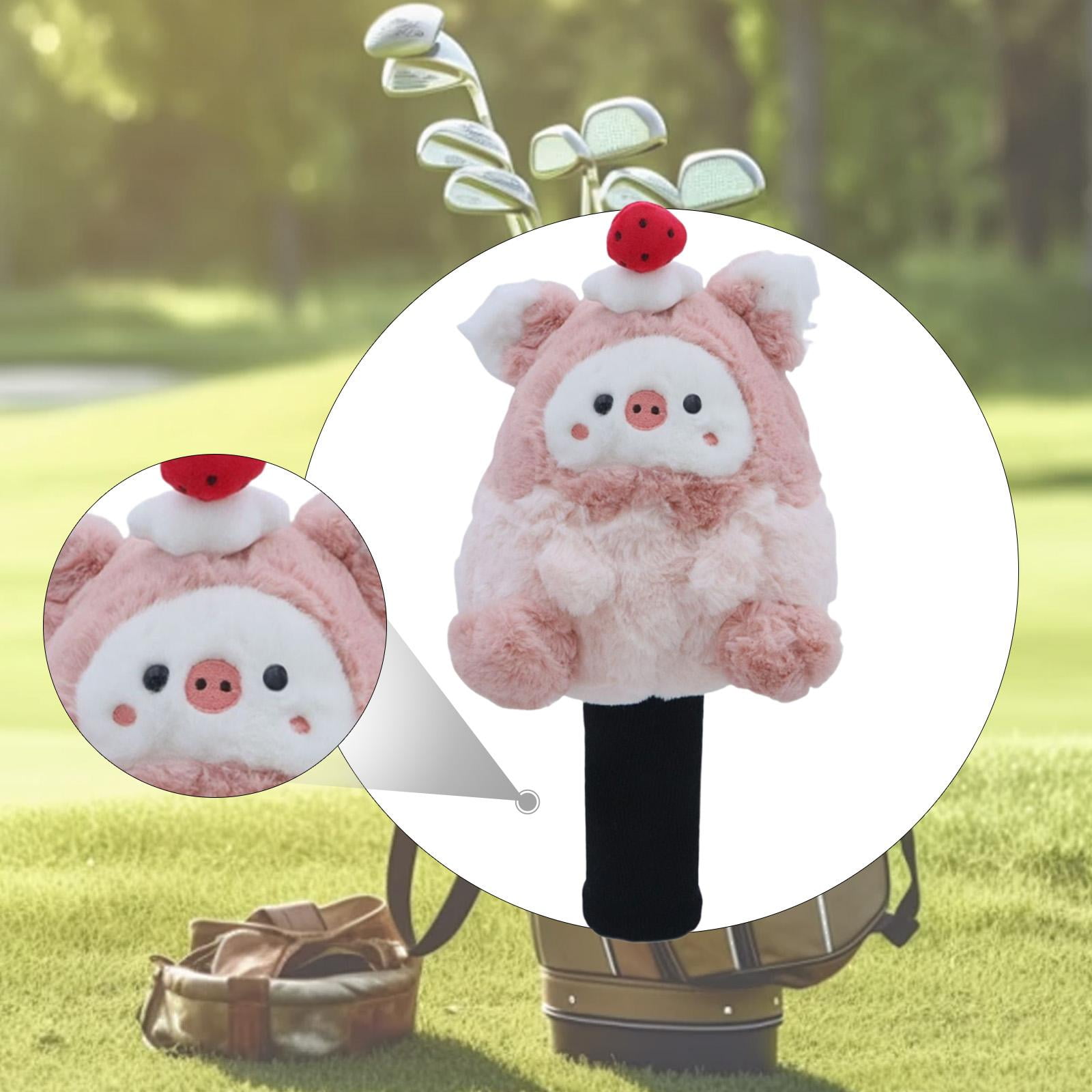 Baoblaze Headcover Cartoon Pig ie Golf Driver Head Cover for Club Golfers Friends