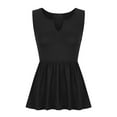 thumbnail image 6 of ZyeKqe Tank Tops for Women Casual Sleeveless Shirts Deep V Neck Dressy Casual Blouses Top Babydoll Blouses, 6 of 8