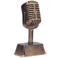 thumbnail image 4 of Trofeo De Premio, Adorno De Micrófono, Línea Suave Especial Antigua Decorativa Para Competición De Canto, 4 of 7