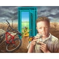 thumbnail image 2 of Ferraro 18x15 White Modern Wood Framed Museum Art Print Titled - Grandma-When are the Trees Coming Back, 2 of 4
