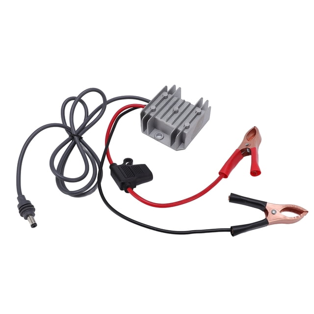 Satellite Step Up Converter, Rugged Easy Installation 12V 24V To 30V 3.5A Compatibility Step Up Converter Power Cord with Crocodile Clip for RVs