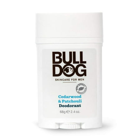Bulldog Mens Skincare and Grooming Cedarwood Patchouli Deodorant, 2.4 (Best Men's Deodorant For Sensitive Skin)