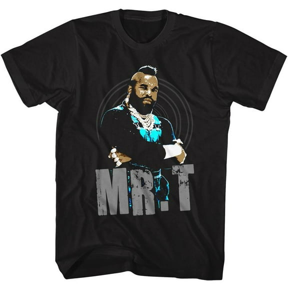Mr. T Mrt Black And Blue Black Adult T-Shirt 6Xl