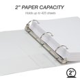 thumbnail image 3 of Binder Samsill Economy, 2 pulgadas, 3 anillos, blanco, paquete de 4, 3 of 7