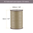 thumbnail image 2 of Unique Bargains Thin Waxed Thread 93 Yards 0.65mm Polyester String Cord for Machine Sewing Hand Quilting Weaving, Khaki, 2 of 5