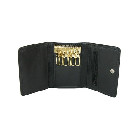 - Size one size Men's Leather Snap Closure 2-in-1 Wallet and Key Case