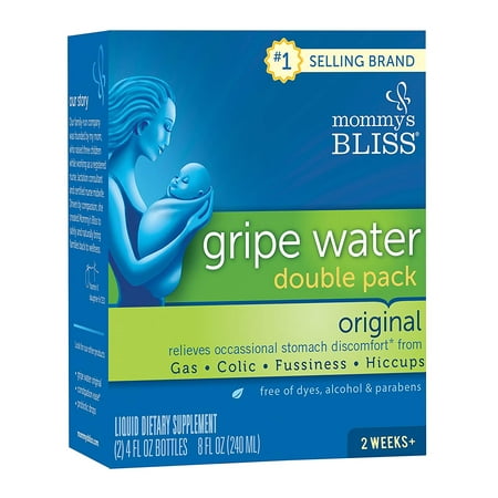 Mommy's Bliss Original Gripe Water for Baby's Tummy Trouble Relieves Occasional Infant Stomach DiWalmartfort from Gas and Colic, and Helps with Fussiness,.., By Mommys (Best Way To Relieve Gas In Infants)