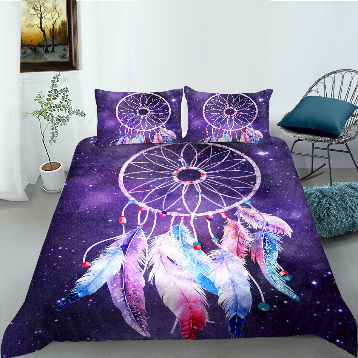 Hot Sale Bed Cover Set 3D Dream Catcher 