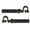 Black [cite: 28], variant on YAHHU Motorcycle Highway Foot Pegs 25mm to 32mm Aluminum Alloy Universal Fit Engine Crash Bar Footrest Electroplating [cite: 14]