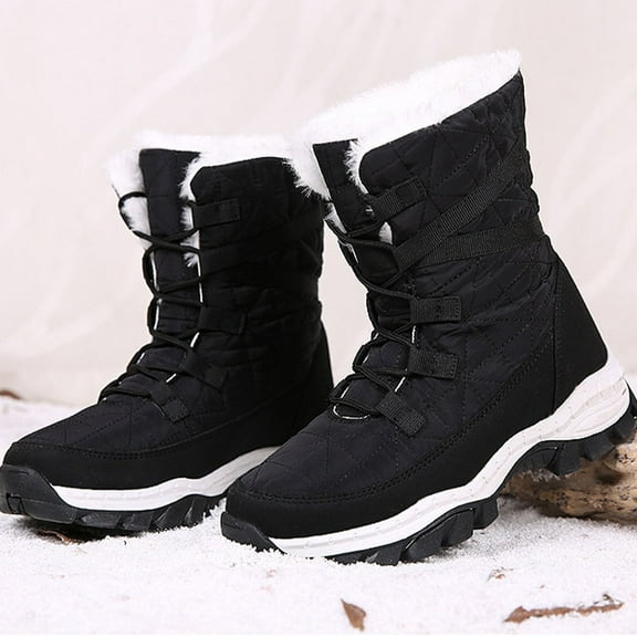 ELAYARD 1 Pair Cute Snow Boots for Woman Appearance Non-slip Sole Warm