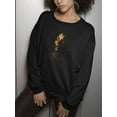 thumbnail image 3 of Woman Portrait Side View Paint Sweatshirt Women -Image by Shutterstock, Female Medium, 3 of 4
