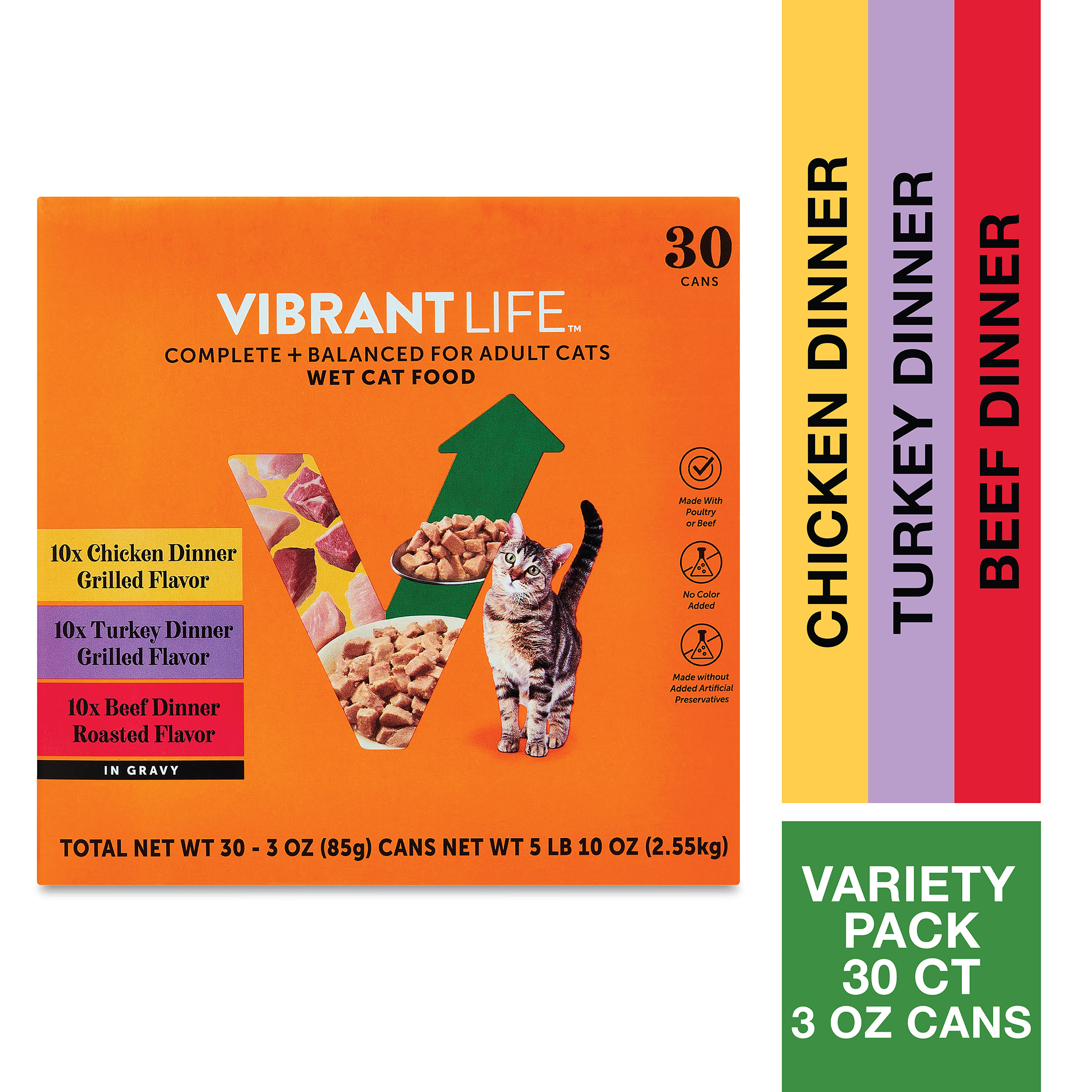 Vibrant Life Variety Pack Grilled & Roasted Wet Cat Food 30 Count photo 3