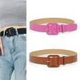thumbnail image 4 of Women Leather Belt Candy Color Fashion Square Buckle Belt Ladies Belt for Jeans Pants Dresses, 4 of 7
