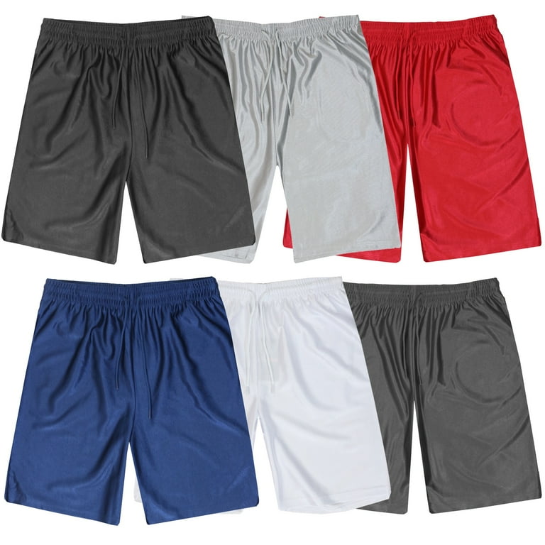 Men's 5-Pack Lightweight Breathable Moisture Wicking Mesh Shorts