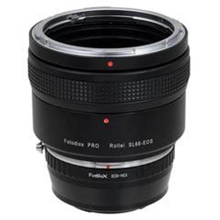 Fotodiox Pro Lens Mount Adapter - Rolleiflex SL66 Series Lens To Sony Alpha E-Mount Mirrorless Camera Body
