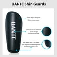 thumbnail image 4 of Uantc Soccer Shin Guards - Shin Guards with Adjustable Straps for Kids/Adults - Shin Pads Reduce Shocks and Injuries - Soccer Shin Guards for Soccer Boys/Girls/Men/Women Black L, 4 of 7