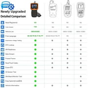 CICPAP OBD2 Scanner Color Screen and Live Data, Check Engine Code Reader with Reset, Plug & Play Upgraded Indicator Light, Test Voltage/EVAP/O2 Sensor, Diagnostic Scan Tool for All Cars Since 1996