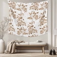 thumbnail image 5 of Brown Fruit Tapestry for Bedroom Wall Hanging Tapestry, Vintage Plant Nature Botanical Flower Ceiling Backdrop Tapestries Poster Blanket Wall Decor for Teens Room Living Room Dorm 39" x 59", 5 of 8