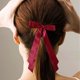 thumbnail image 4 of Pinza para el pelo con lazo de satén de doble capa y diseño de pico de pato para mujer., 4 of 6