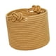 thumbnail image 5 of Cesta tejida con asa, contenedor redondo de almacenamiento de cuerda de algodón, juguetes, para flores Marrón, 5 of 9
