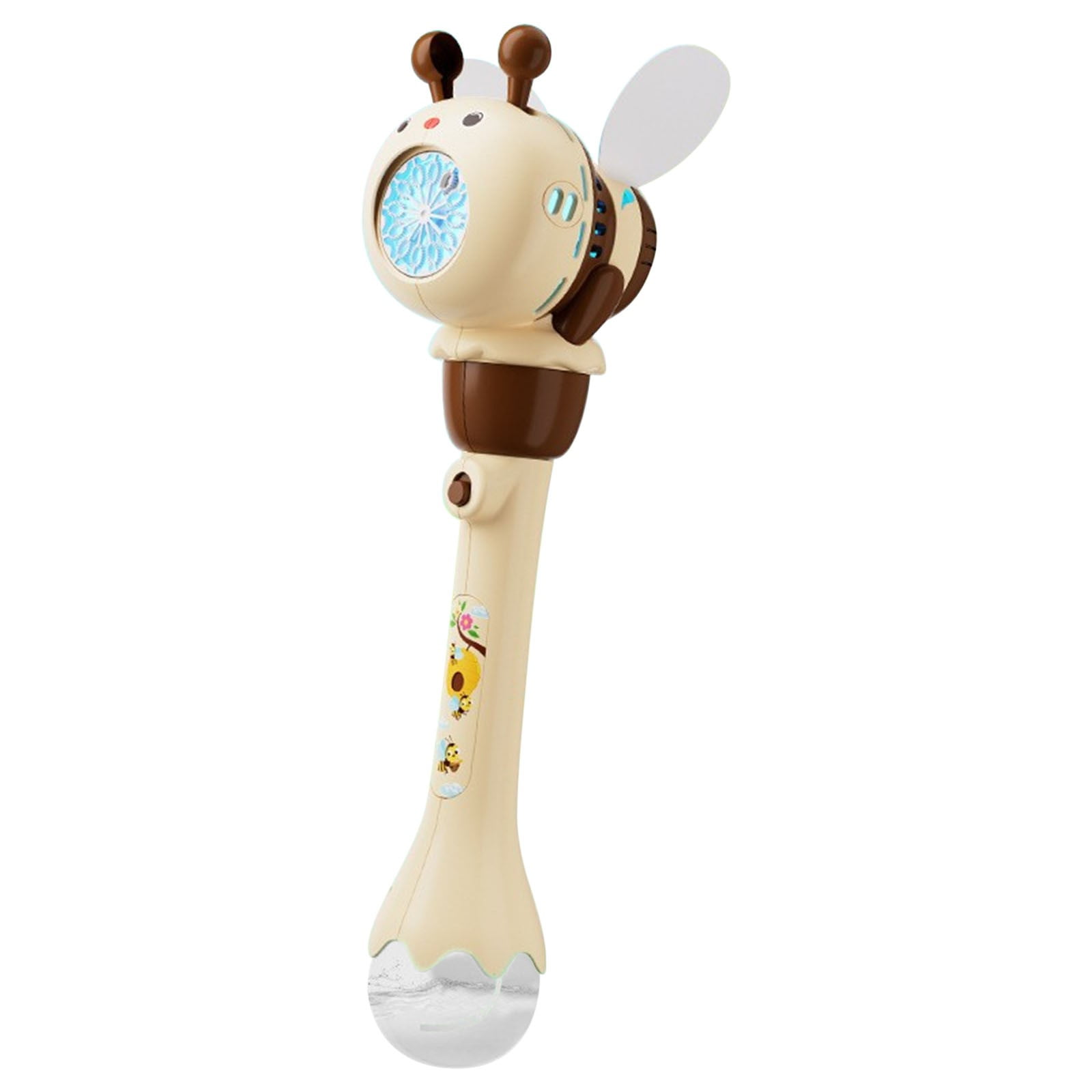 Adorable Bee Automatic Bubble Machine with Flashing LED Lights and Continuous Bubble Blowing for Outdoor Fun, Party Events, Summer Gatherings and Backyard Entertainment with High Capacity Battery