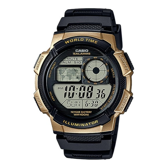 Reloj CASIO AE-1000W-1A3VCF World Time ILLUMINATOR-Negro negro 48 mm Casio Casio AE-1000W-1A3VCF