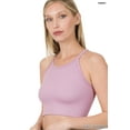 thumbnail image 2 of Zenana Women & Plus Ribbed Knit Cropped Cami Active Fitness Tank Top, 2 of 3