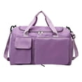 thumbnail image 1 of Gran bolso de hombro con múltiples compartimentos, morado, 1 of 2