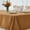 Amber, variant on Weaved Texture Square Tablecloth Stain Resistant Waterproof Wrinkle Free Soft Fall Table Cloth, Decoration for Fall Harvest Fabric Cover for Dining Room, 52 x 52 Inch, Rustic Brick