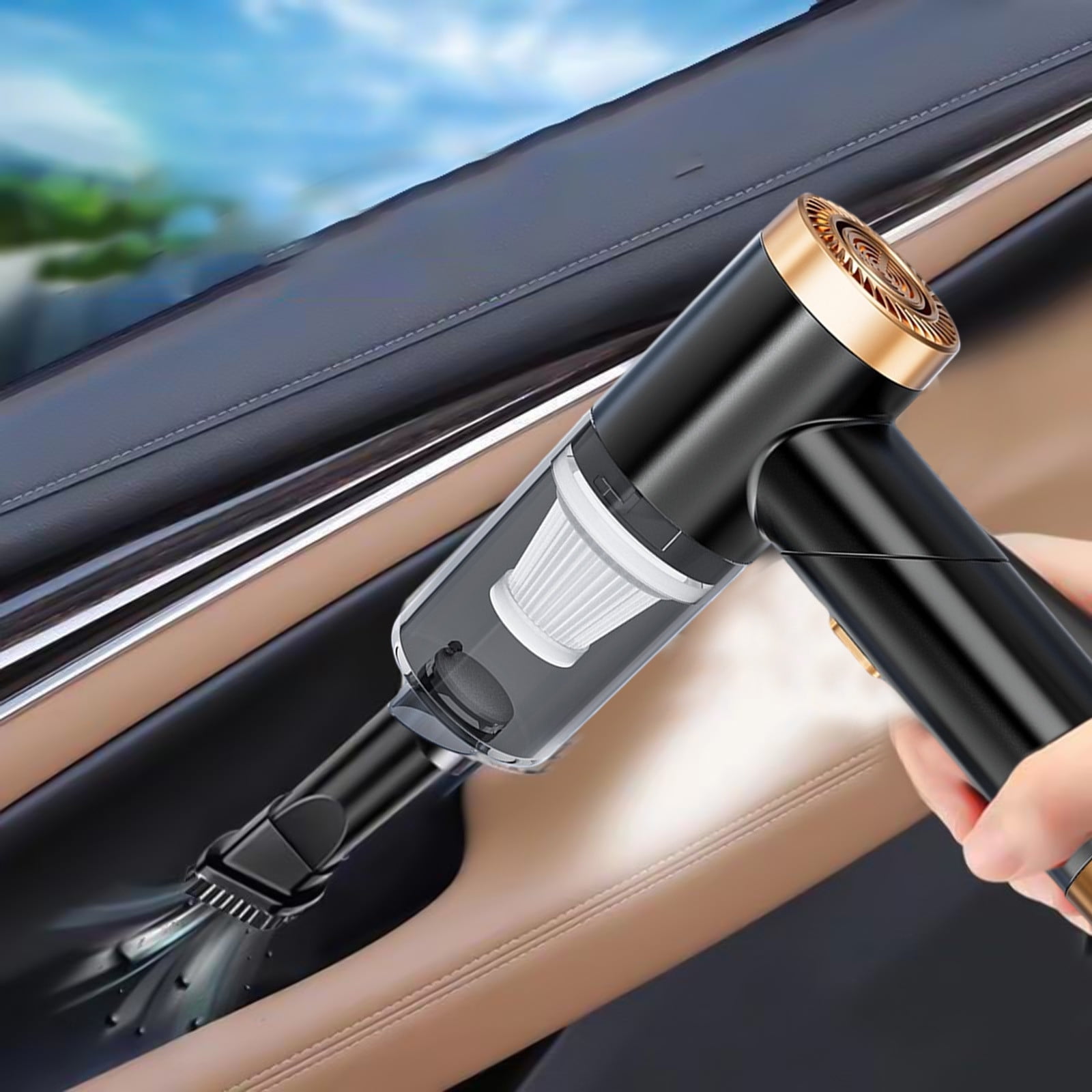 Car Vacuums Handheld Car Vacuum Cleaner,Powerful Suction Small Car Vacuum Cleaner,Foldable Dusts Buster with Filter Portable Vacuum Cleaner