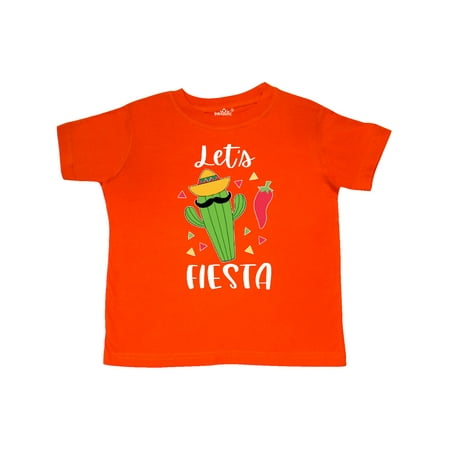 

Inktastic Cinco De Mayo Let s Fiesta Cute Cactus with Sombrero Gift Toddler Boy or Toddler Girl T-Shirt