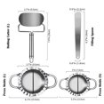 thumbnail image 1 of Dumplings Maker 4 Pcs,Empanada Press Mold and Cutter for Chinese Wonton Pie Ravioli Dough Pastry, Kitchen Tools, 1 of 5