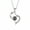 Silver, variant on I Love You Projection Necklace for Women Hollow Heart Necklace Memory Clavicle Chain