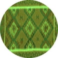 thumbnail image 1 of Ahgly Company Indoor Round Oriental Green Traditional Area Rugs, 6' Round, 1 of 1