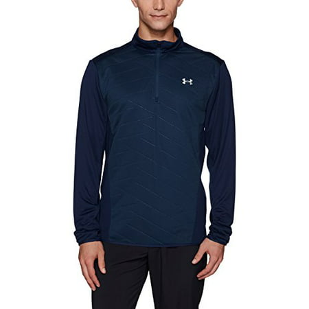 Under Armour Men's Cold Gear Reactor Hybrid 1/2 Zip Jacket. Academy/Overcast Gray. Large