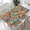 Color-Mosaic, variant on YESAD Waterproof Fitted Rectangle Tablecloth With Elastic Edge, Wipeable Table Cover For 6 Ft Tables, Perfect For Outdoor Picnic & Camping,31x55in,Orange-Leaf