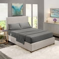 thumbnail image 1 of Bed Sheets Set  1800 Series Deep Pocket Soft Microfiber 4 Piece Queen Sheet Sets  Gray, 1 of 7