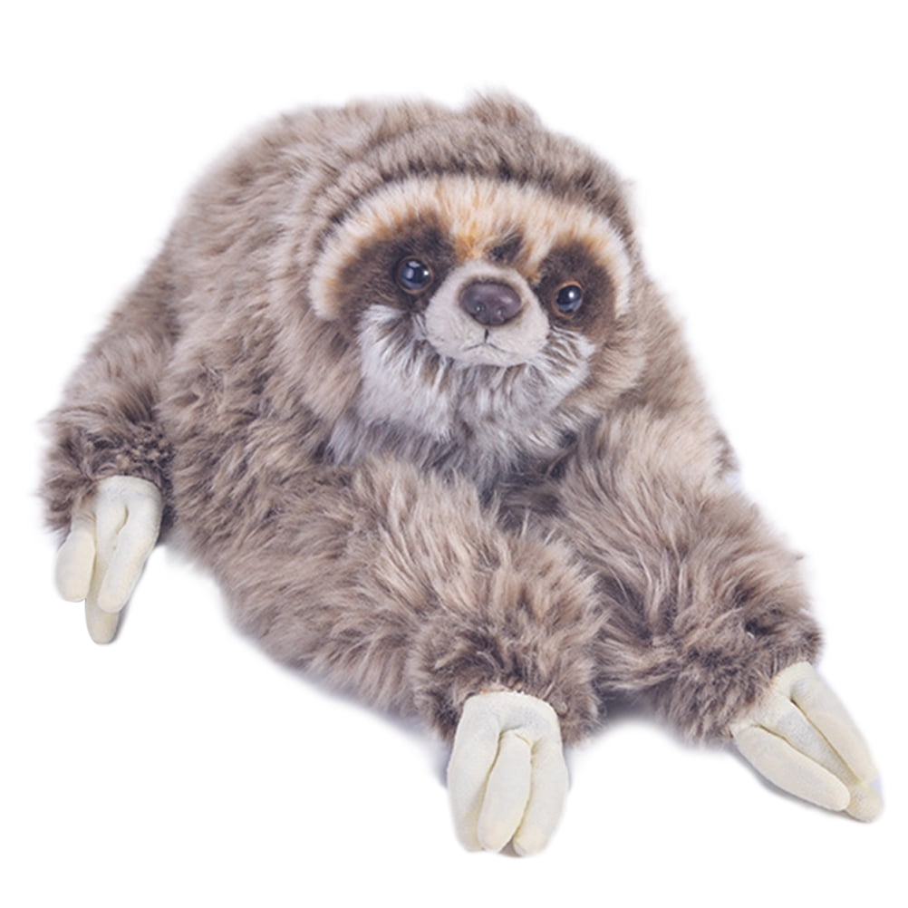 soft long faux fur so cuddly Three Toed Sloth Plush Toy 