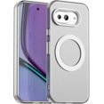 thumbnail image 1 of KOMI Magnetic Case Compatible for Google Pixel 9A Case Wireless Charging,[Compatible with MagSafe] Translucent Matte PC TPU Thin Bumper for Google Pixel 9A Phone Case Clear White, 1 of 5