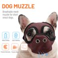 thumbnail image 4 of Dog Muzzle Breathable Mesh for Short Snout Dogs Prevent Biting Barking, 4 of 8