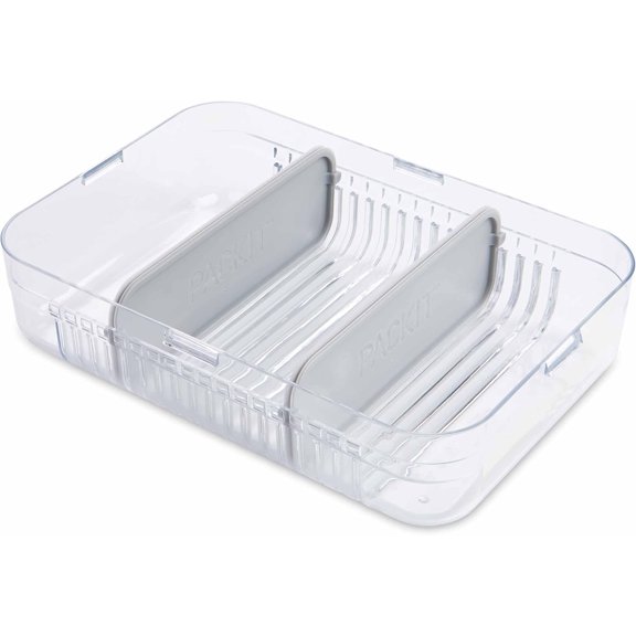 NDIUG-Mod Large Bento Food Storage Container, Lunch, Steel Gray